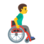 Man In Manual Wheelchair Facing Right on Google