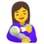 Woman Feeding Baby on Google