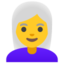 Woman: White Hair on Google