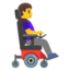 Woman In Motorized Wheelchair Facing Right on Google