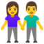 Woman And Man Holding Hands on Google