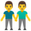 Men Holding Hands on Google