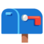 Closed Mailbox With Lowered Flag on Google