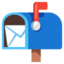 Open Mailbox With Raised Flag on Google