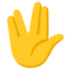 Vulcan Salute on Google