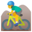 Man Mountain Biking on Google