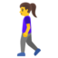 Woman Walking on Google