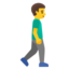Man Walking Facing Right on Google