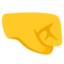 Right-facing Fist on Google