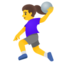 Woman Playing Handball on Google