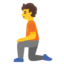 Person Kneeling on Google