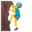 Man Climbing on Google