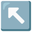 Up-left Arrow on Google