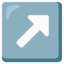 Up-right Arrow on Google
