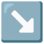 Down-right Arrow on Google