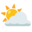 Sun Behind Cloud on Google