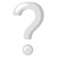 White Question Mark on Google