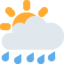 Sun Behind Rain Cloud on Twitter