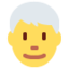 Man: White Hair on Twitter
