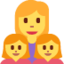 Family: Woman, Girl, Girl on Twitter