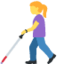 Woman With White Cane on Twitter