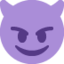 Smiling Face With Horns on Twitter