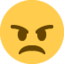 Angry Face on Twitter