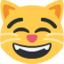 Grinning Cat With Smiling Eyes on Twitter