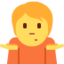 Person Shrugging on Twitter