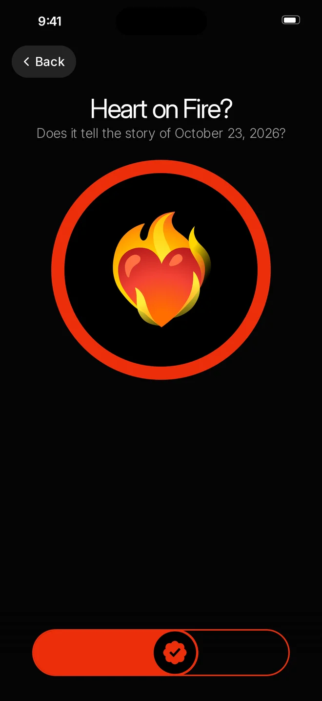 Slide to vote for your emoji
